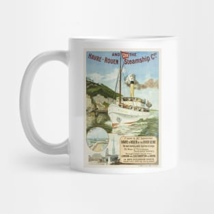 Havre-Rouen Steamship Coy. Vintage Poster 1895 Mug